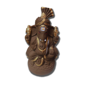 Lord Ganesha Idol (Clay) - 8 Inches