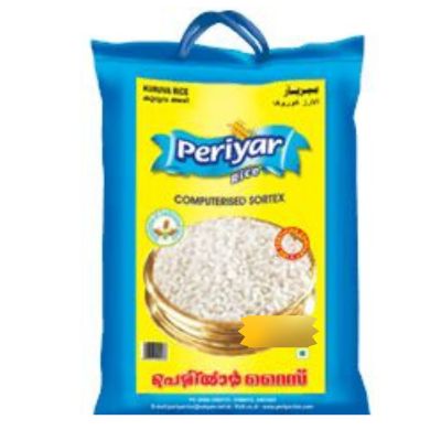 A 5kg bag of Grand Periyar Kuruva Rice.