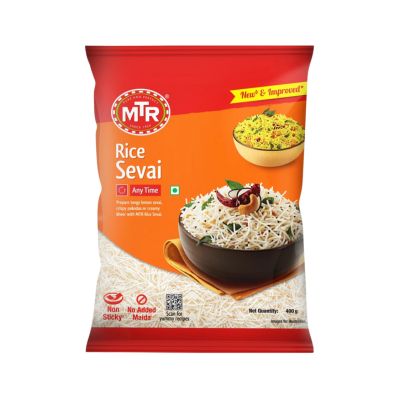 A packet of MTR Rice Sevai, a type of Indian vermicelli.