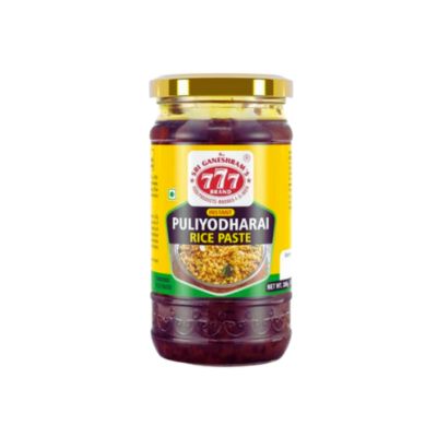 Bottle of 777 PULIYODHARAI RICE PASTE 300G