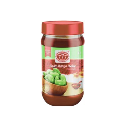 Bottle of 777 Vadu Mango Pickle (In Brine) 300g