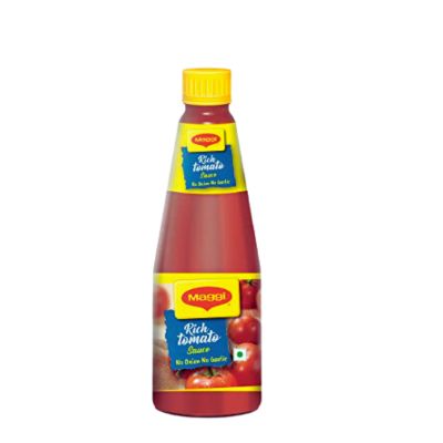 Maggi Rich Tomato Sauce (No Onion No Garlic) bottle, 500g.