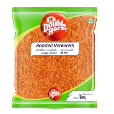 Double Horse Vermicelli Roasted 500g, indian noodles, upma, paysam, kheer, roasted vermicelli, Spice Supermarket LTD UK.