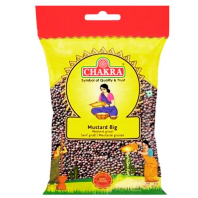 Chakra Mustard Big 500g - Bulk Indian Spice for Authentic Flavors.