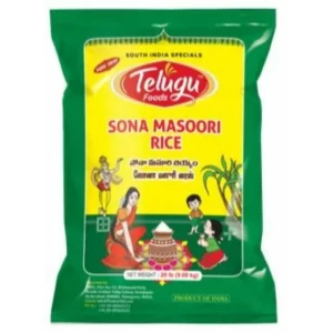 5kg bag of Telugu Foods Sona Masoori Rice.
