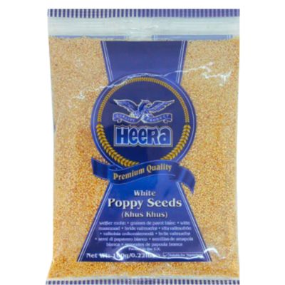 Heera Poppy Seeds 100gm pack – Indian khus khus spice for curry, biryani, sweets