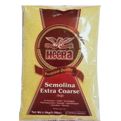 Heera Semolina Coarse 1.5kg pack – perfect for upma, halwa, Indian snacks and breakfasts.