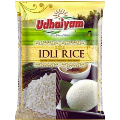 Udhaiyam Idli Rice 1kg pack – Ideal for idli dosa in UK kitchens – Buy at Spice Supermarket LTD