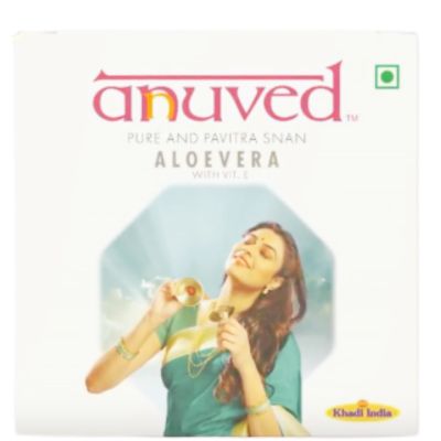 Anuved Aloe Vera Soap 125g – Indian Herbal Ayurvedic Beauty Soap in UK