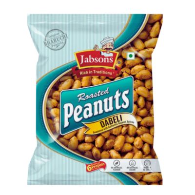 Jabsons Roasted Peanuts Dabeli Flavour 140g – Indian Snack Online UK